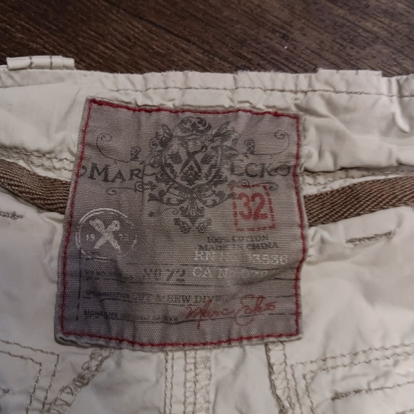 Y2k Marc Ecko Tan Cargo Shorts Size 32 - Picture 5 of 6